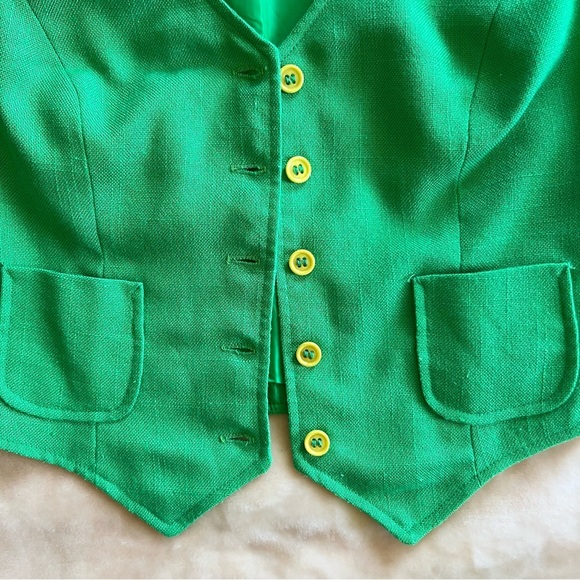 Vintage Green Vest - Picture 6 of 6